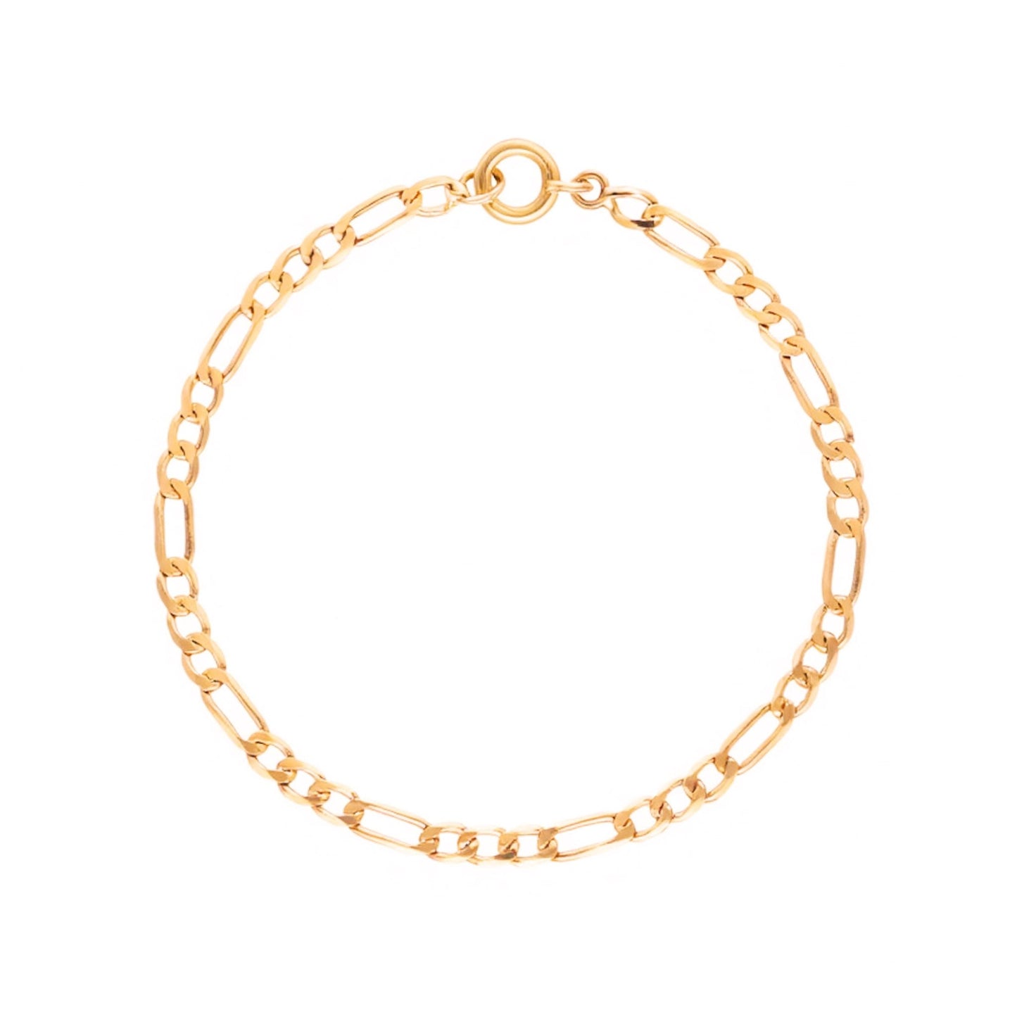 Pulseira Malha 3x1 em Ouro 19kl (18cm) - Loja do Ouro