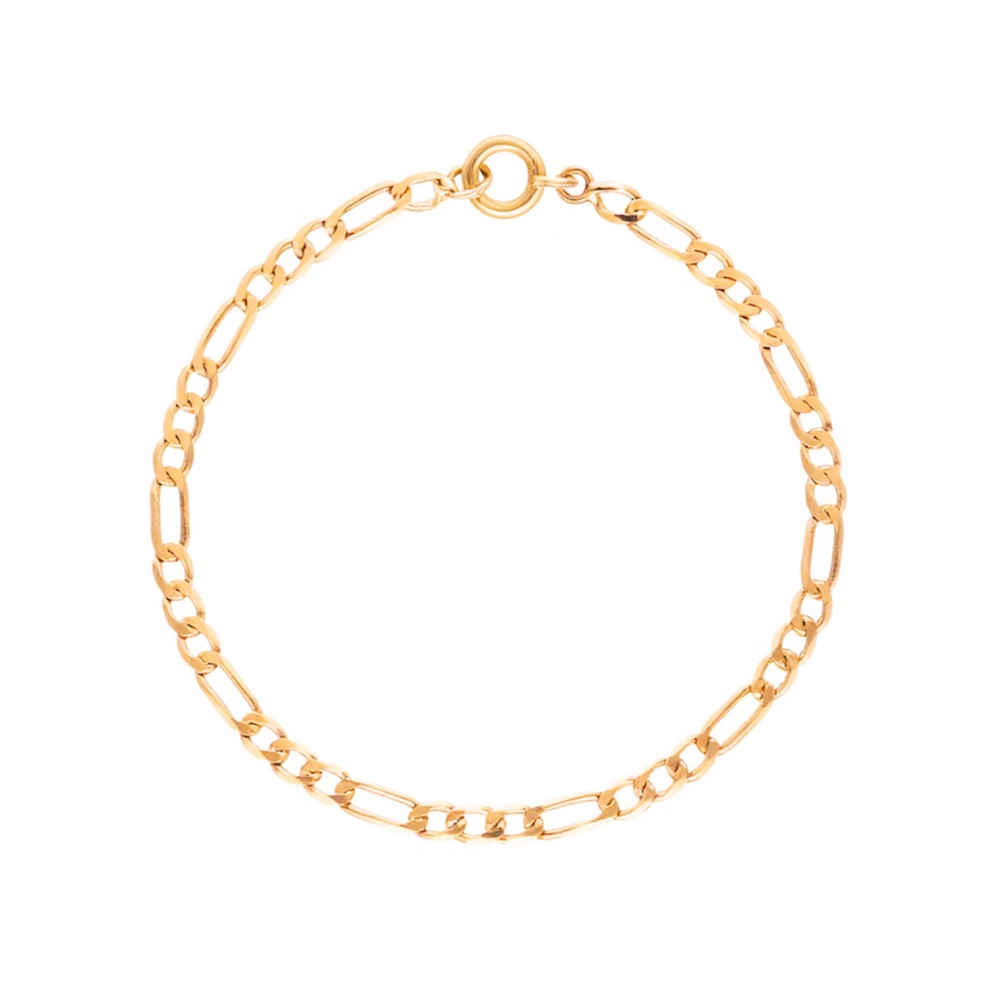 Pulseira Malha 3x1 em Ouro 19kl (18cm) - Loja do Ouro