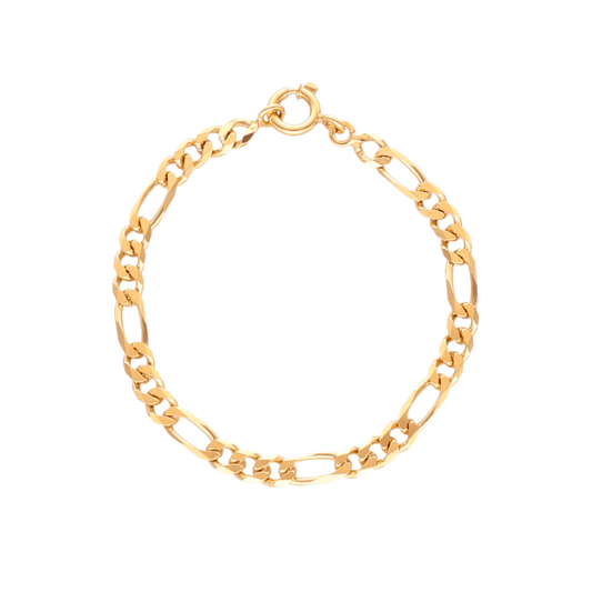 Pulseira Malha 3x1 em Ouro 19kl (18cm) - Loja do Ouro