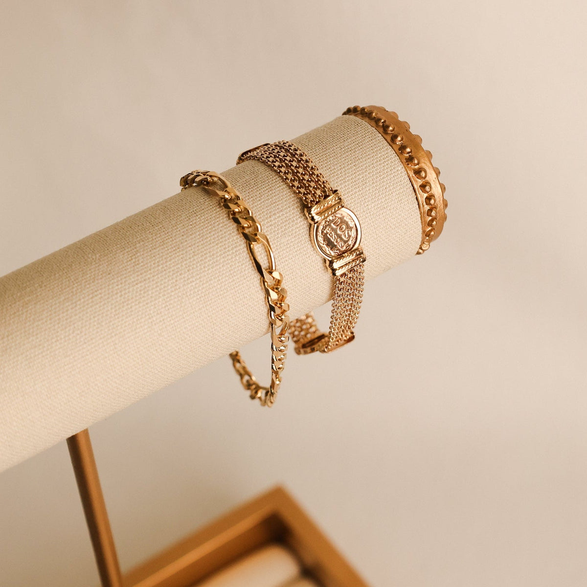 Pulseira Malha 3x1 em Ouro 19kl (18cm) - Loja do Ouro