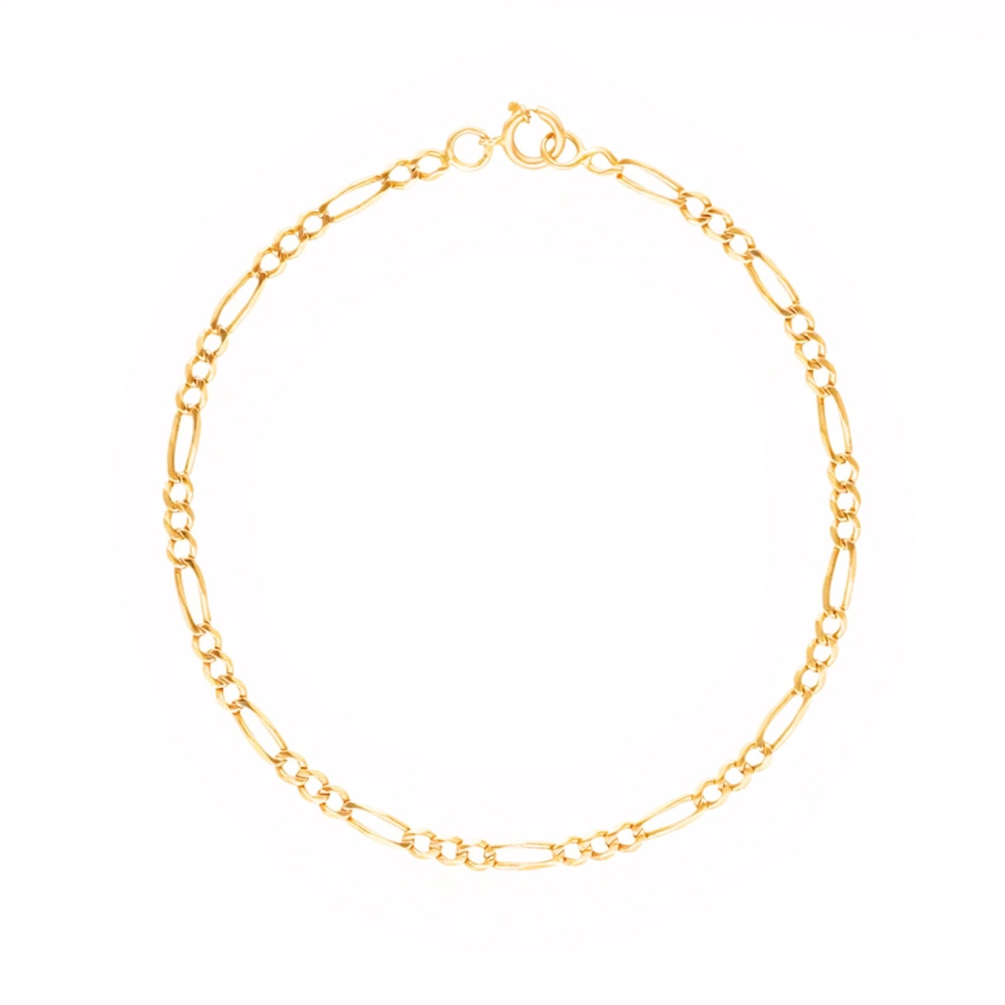 Pulseira Malha 3x1 em Ouro 19kl (19cm) - Loja do Ouro