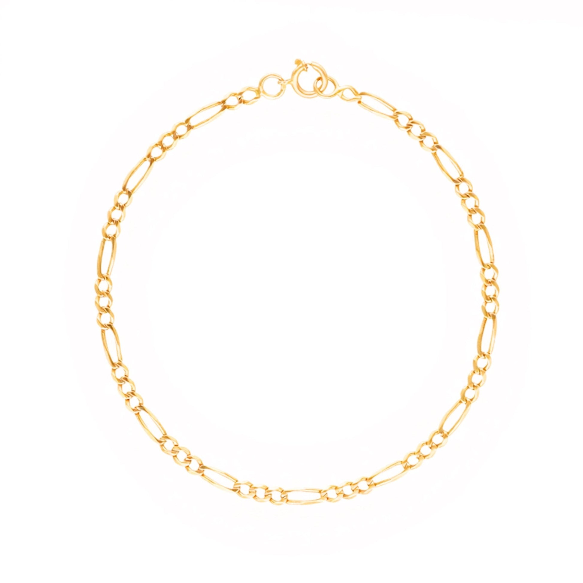 Pulseira Malha 3x1 em Ouro 19kl (19cm) - Loja do Ouro