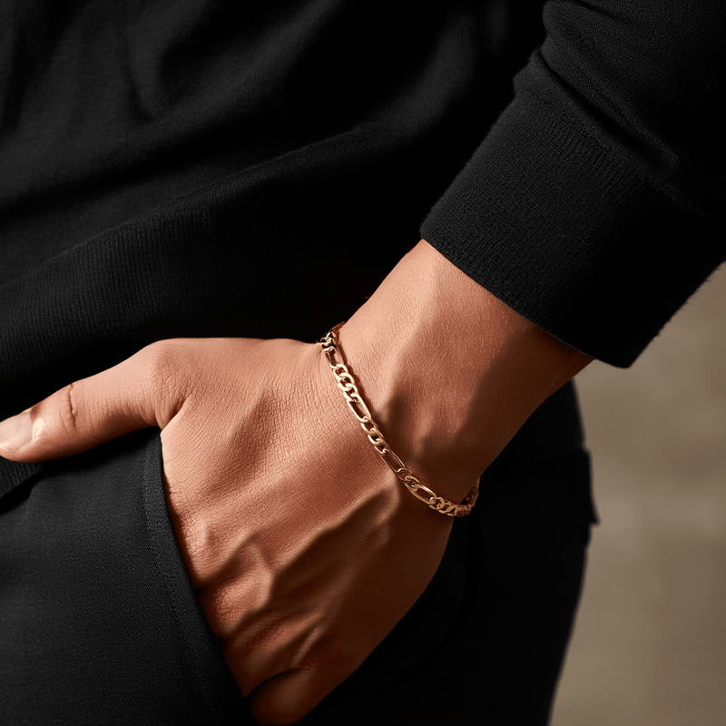 Pulseira Malha 3x1 em Ouro 19kl (20cm) - Loja do Ouro