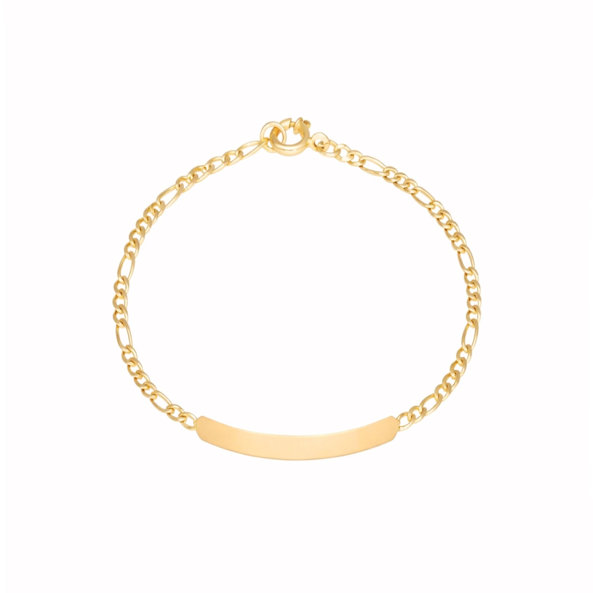 Pulseira Malha 3x1 em Ouro 19kl com Chapa - Loja do Ouro