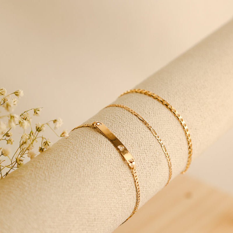 Pulseira Malha 3x1 em Ouro 19kl com Extensão (13.5cm) - Loja do Ouro
