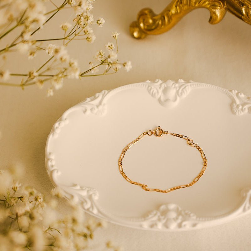 Pulseira Malha 3x1 em Ouro 19kl com Extensão (13.5cm) - Loja do Ouro