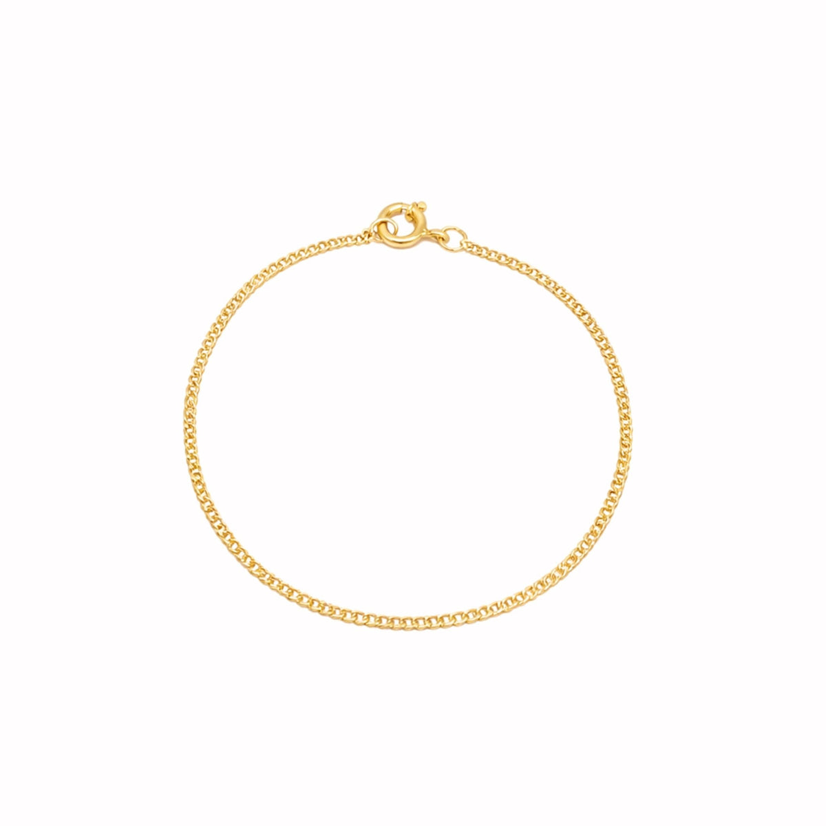 Pulseira Malha Barbela em Ouro 19kl (14cm) - Loja do Ouro