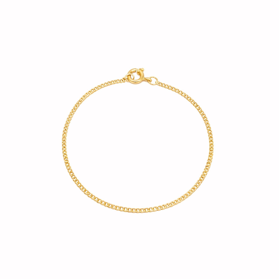 Pulseira Malha Barbela em Ouro 19kl (14cm) - Loja do Ouro