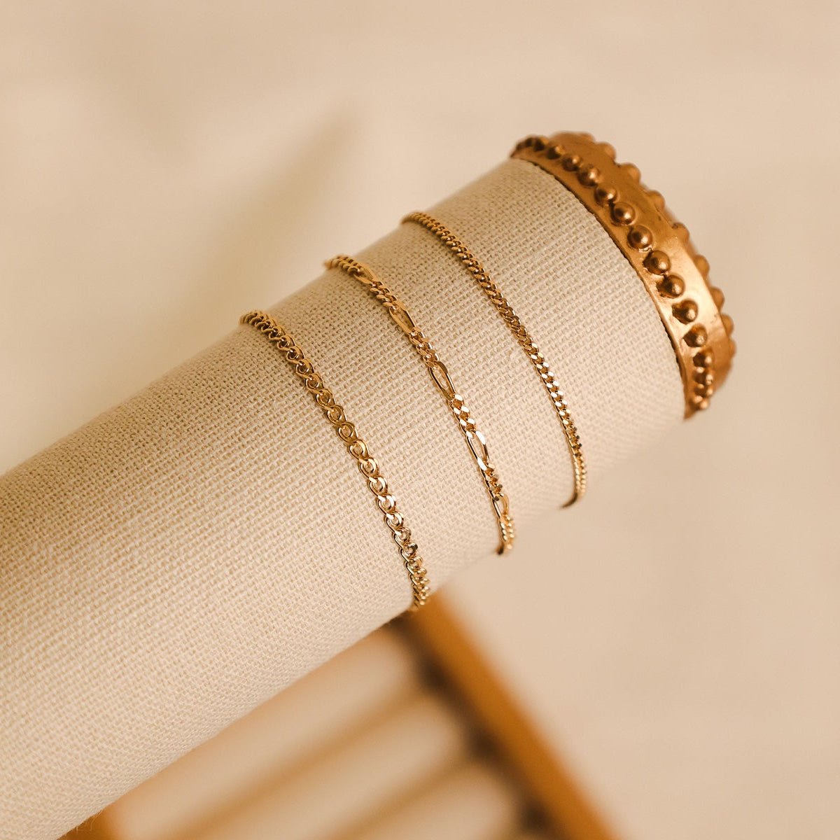 Pulseira Malha Barbela em Ouro 19kl (15.7cm) - Loja do Ouro