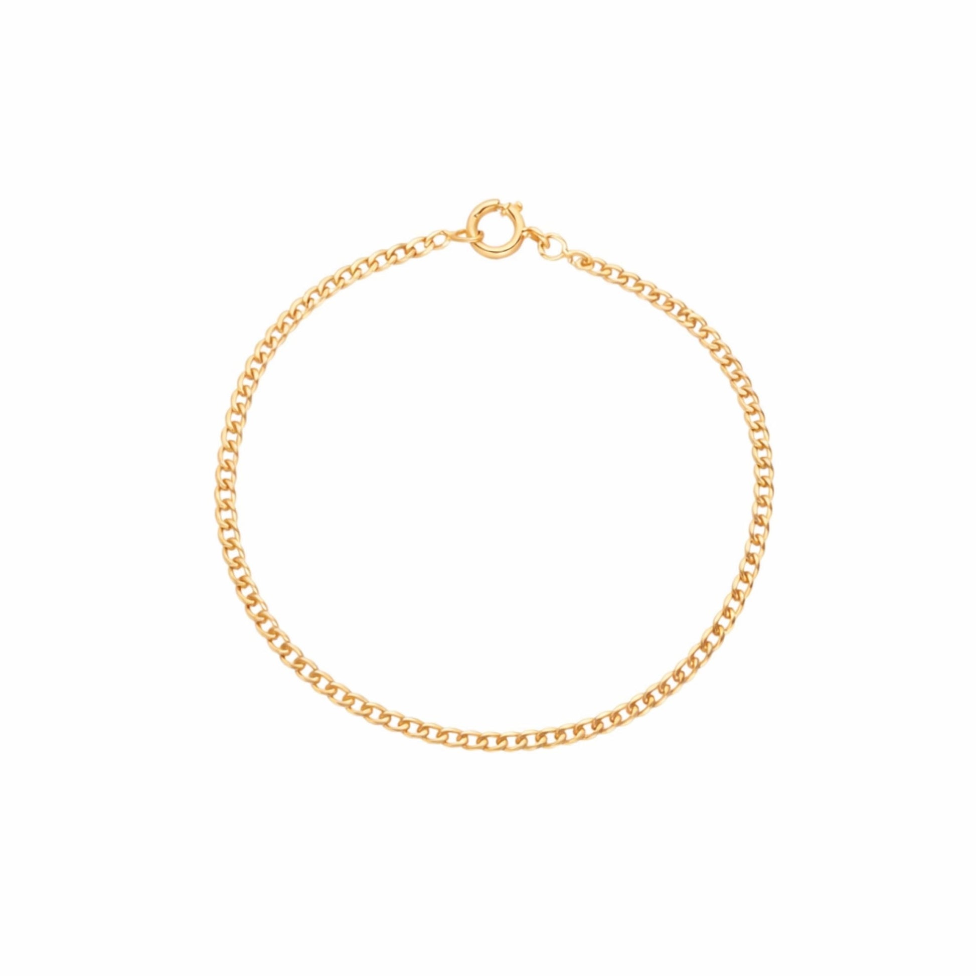 Pulseira Malha Barbela em Ouro 19kl (15.7cm) - Loja do Ouro