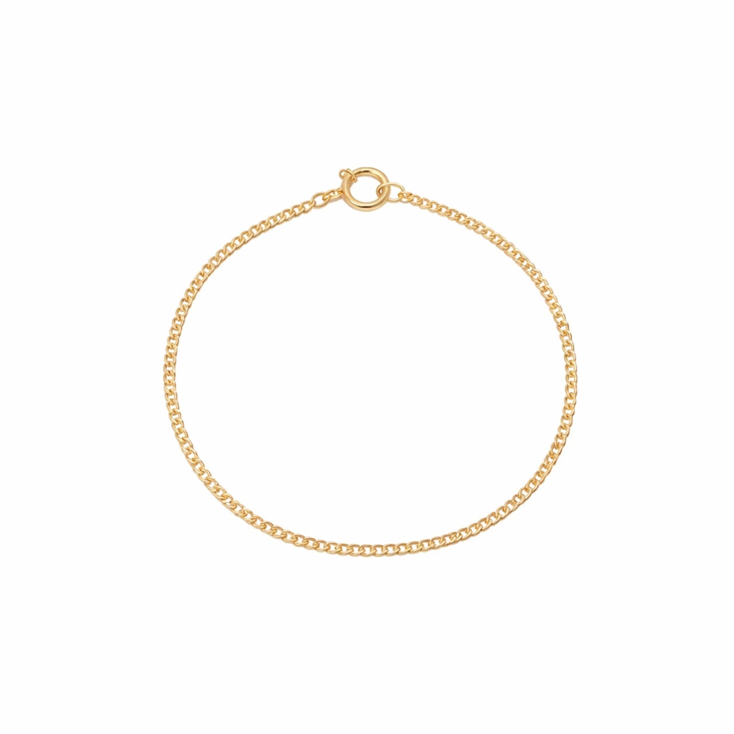 Pulseira Malha Barbela em Ouro 19kl (15cm) - Loja do Ouro