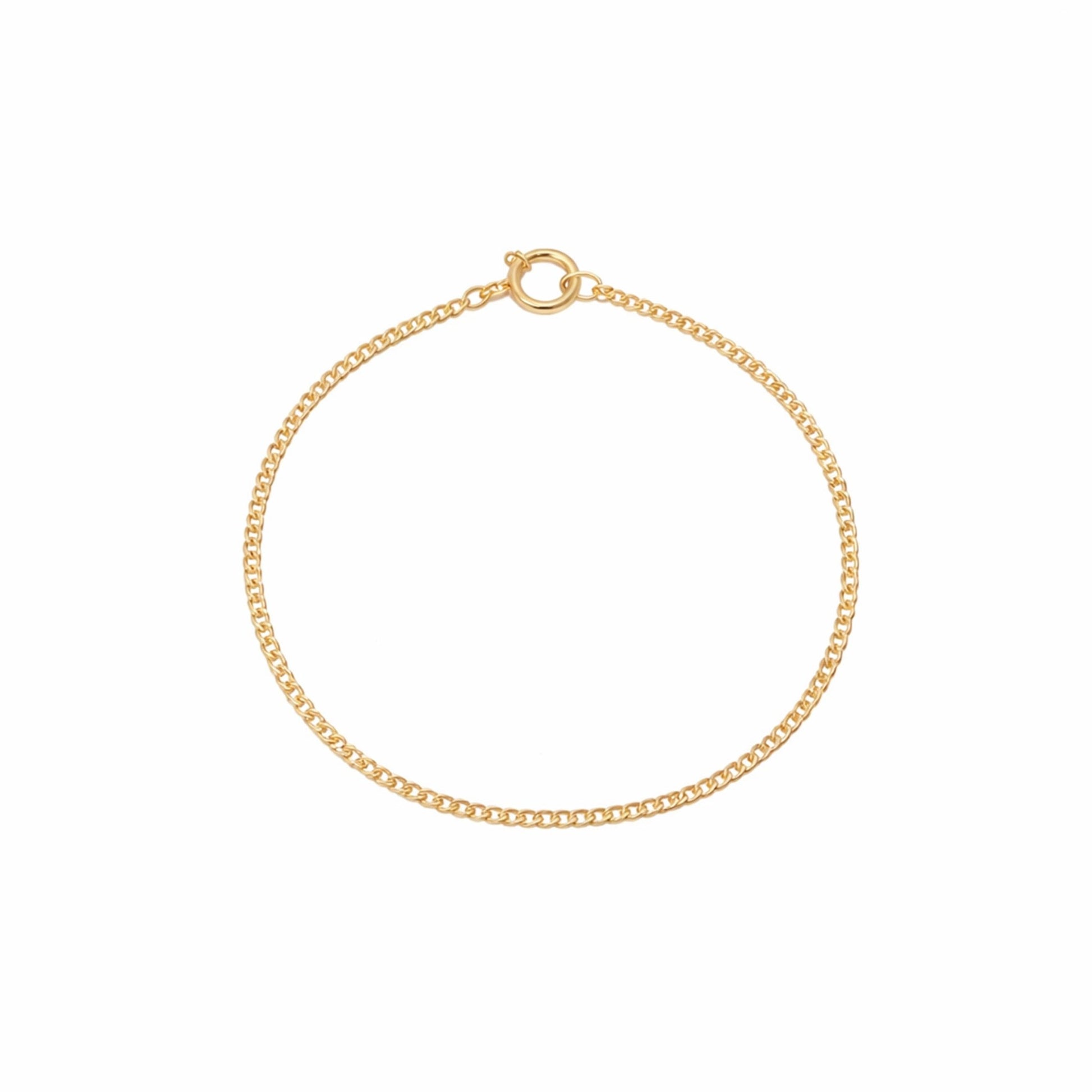 Pulseira Malha Barbela em Ouro 19kl (15cm) - Loja do Ouro
