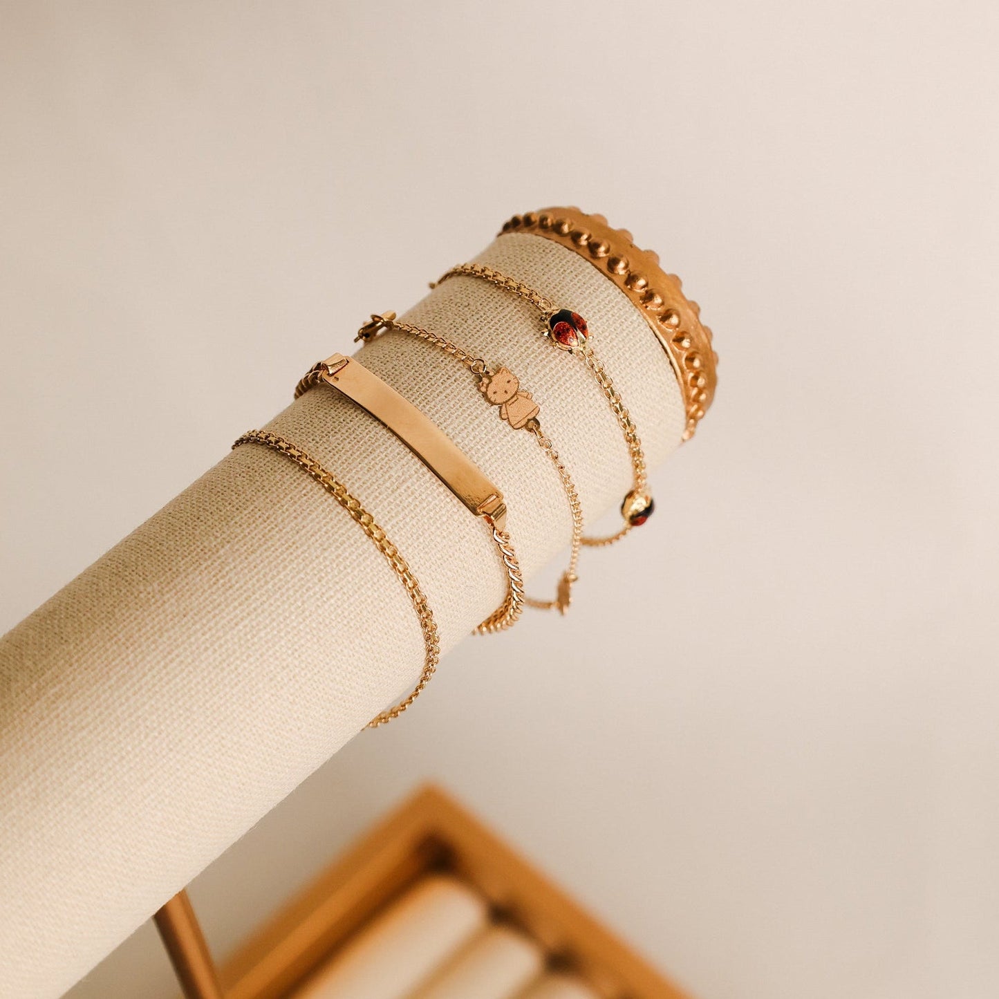 Pulseira Malha Barbela em Ouro 19kl com Chapa (13cm) - Loja do Ouro