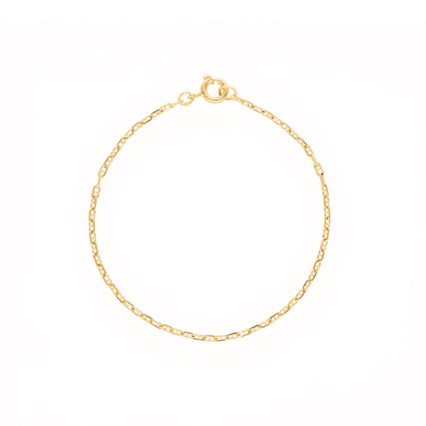 Pulseira Malha Cadeado em Ouro 19kl (14cm) - Loja do Ouro