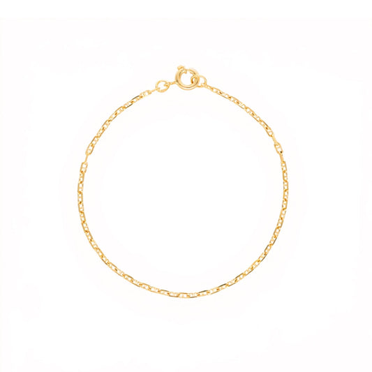 Pulseira Malha Cadeado em Ouro 19kl (14cm) - Loja do Ouro