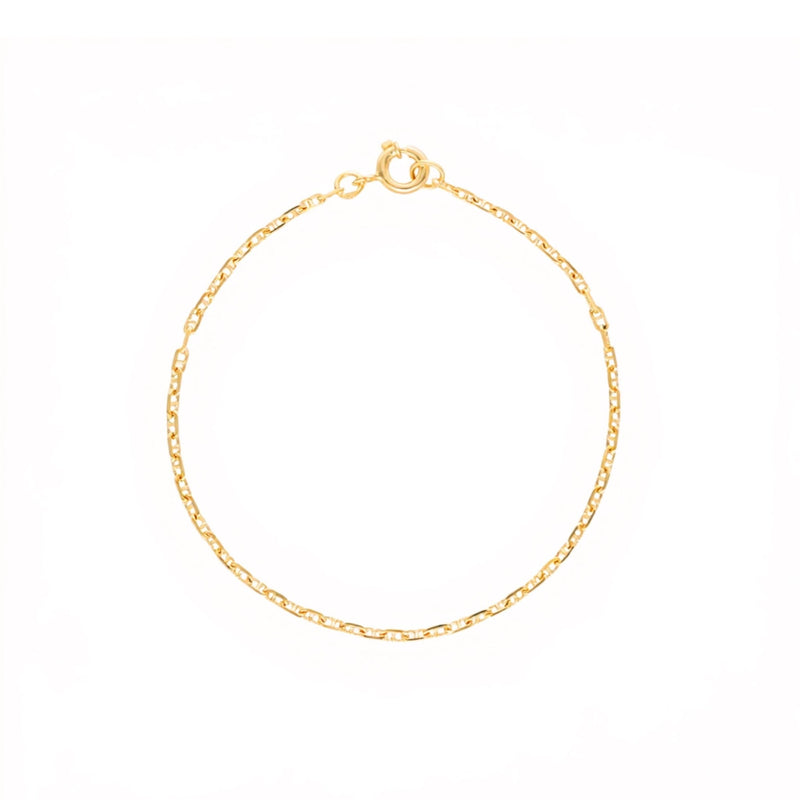 Pulseira Malha Cadeado em Ouro 19kl (14cm) - Loja do Ouro