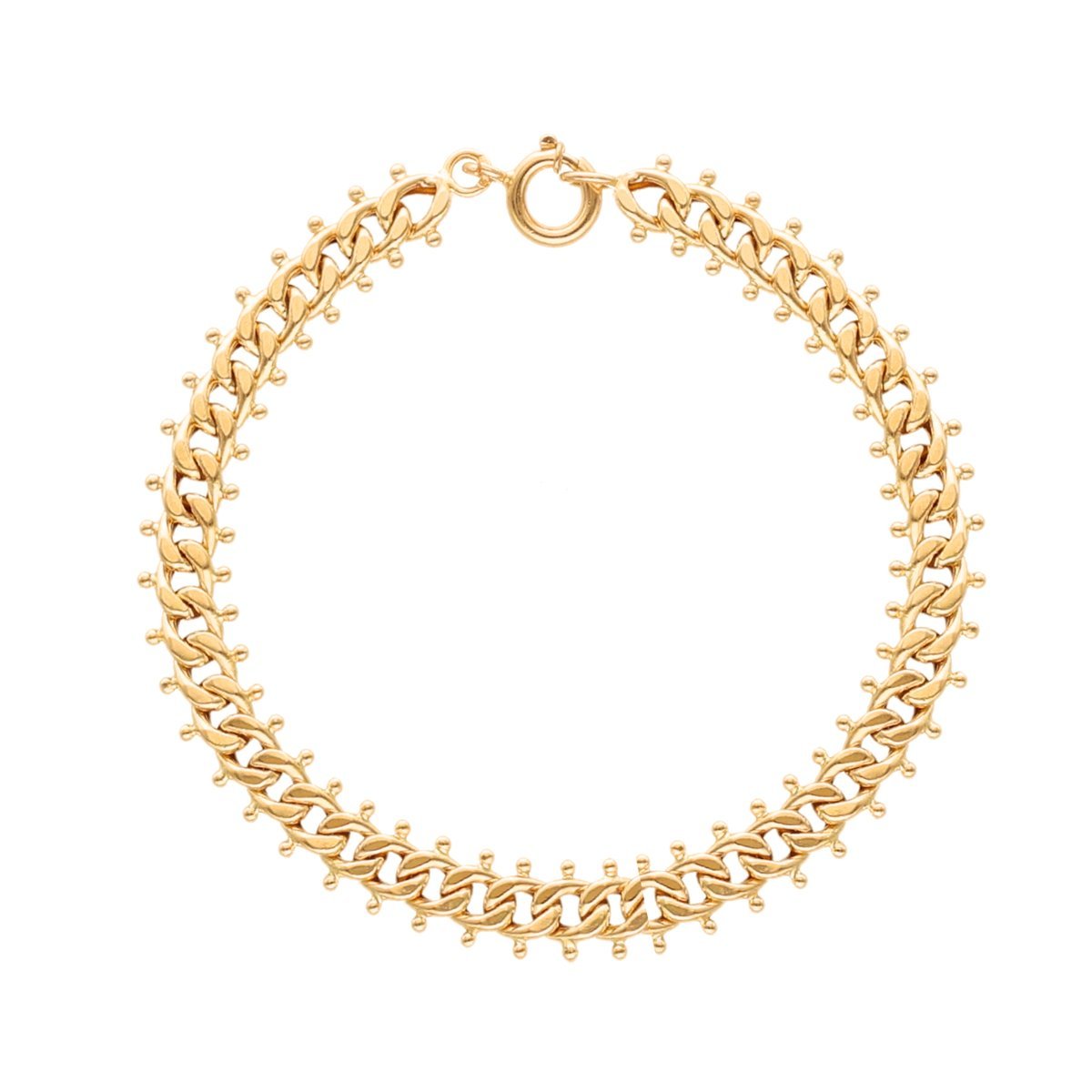 Pulsera de malla de ciempiés en oro (19 cm) - Gold Store Premium