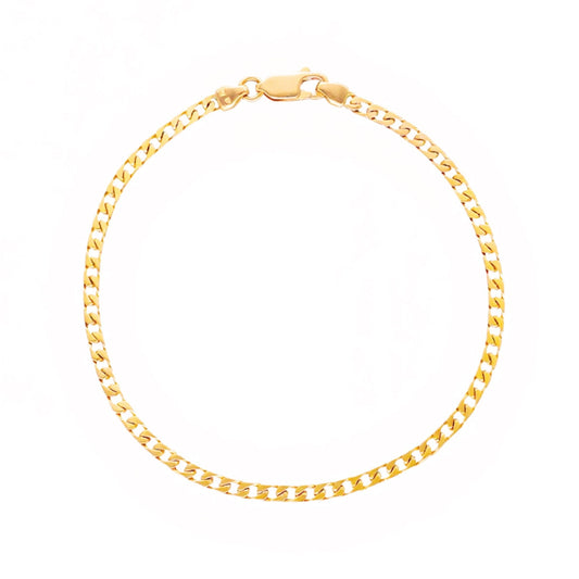 Pulseira Malha Cubana em Ouro 19kl (18.5cm) - Loja do Ouro