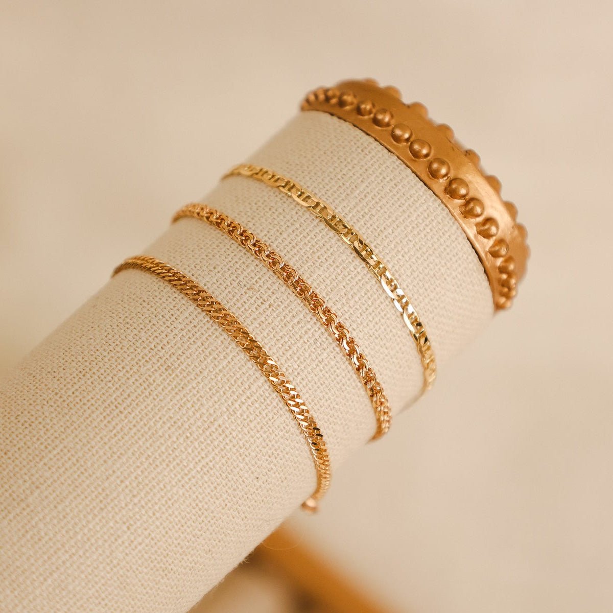 Pulseira Malha Dupla em Ouro 19kl (12.7cm) - Loja do Ouro