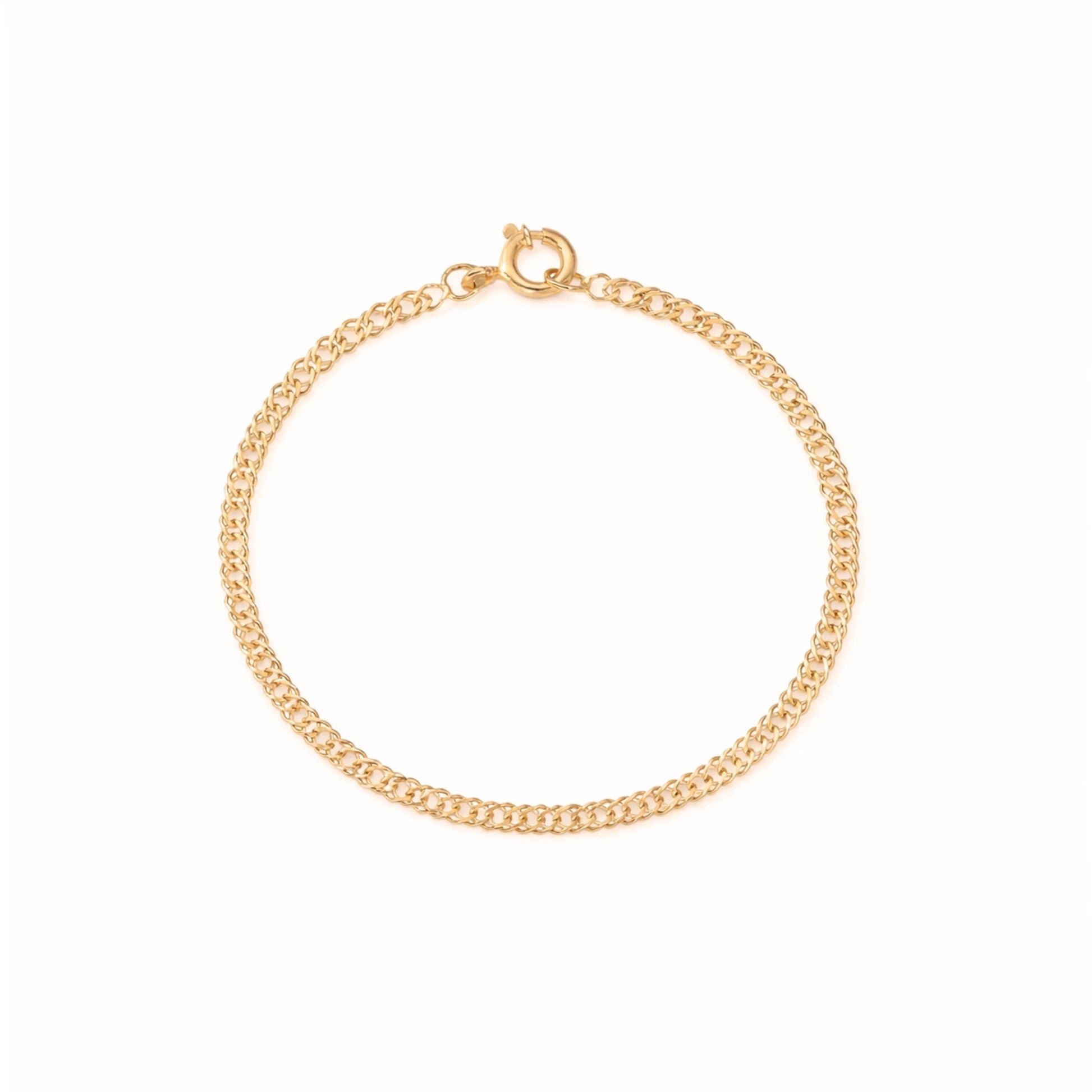 Pulseira Malha Dupla em Ouro 19kl (12.7cm) - Loja do Ouro