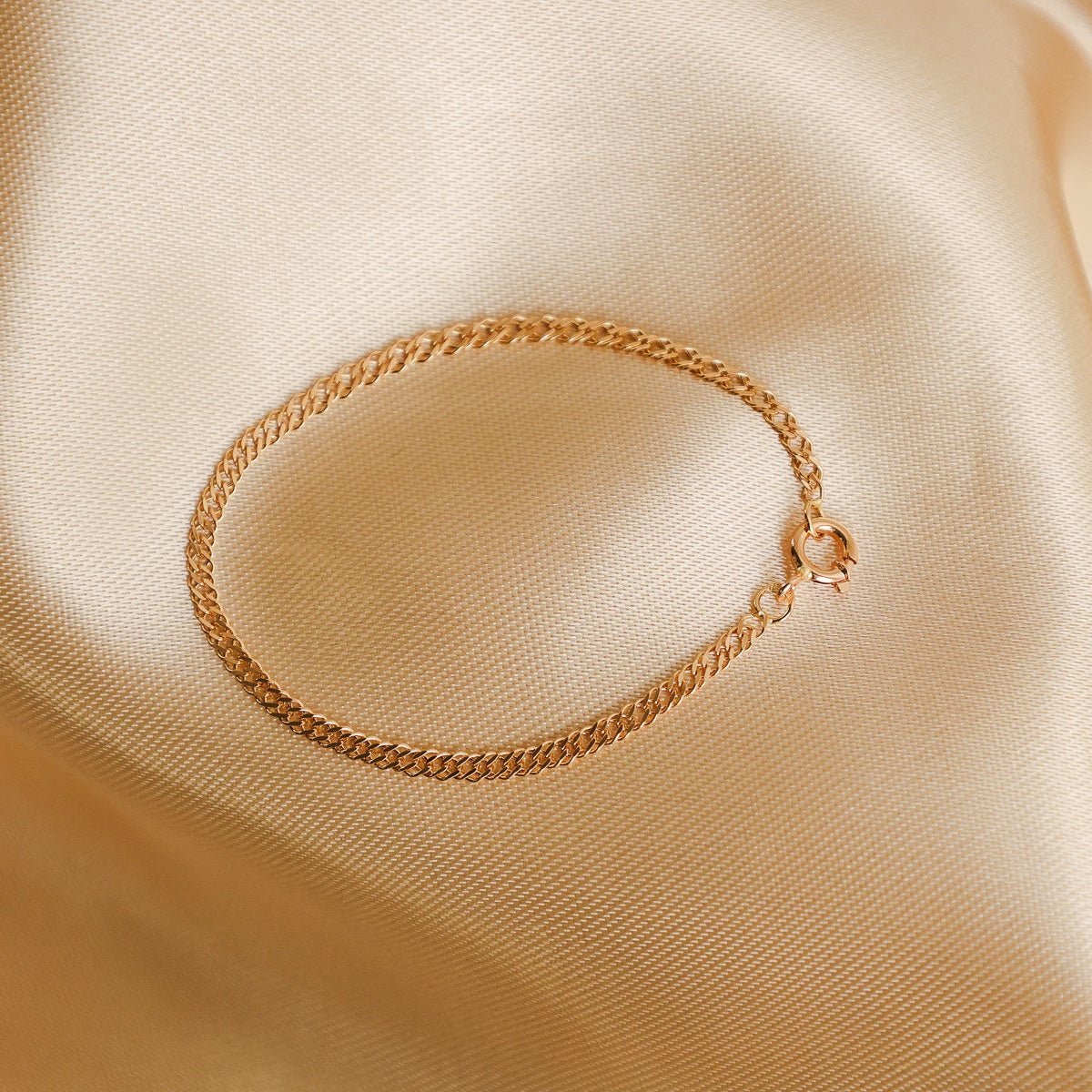 Pulseira Malha Dupla em Ouro 19kl (12.7cm) - Loja do Ouro