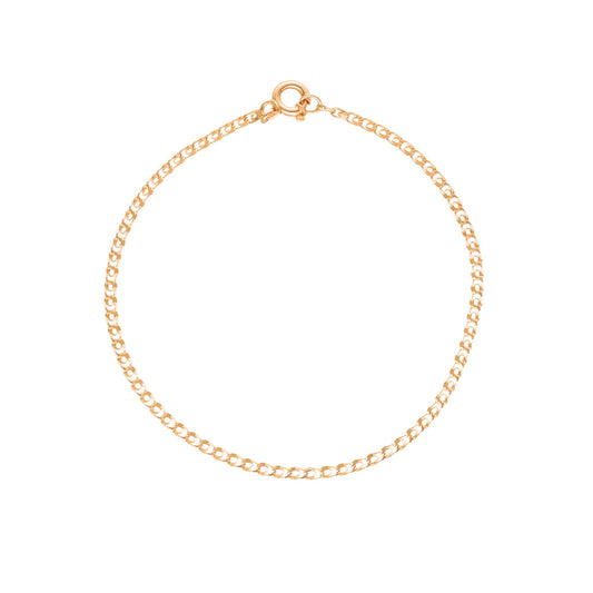 Pulseira Malha Elos Love em Ouro 19kl (15cm) - Loja do Ouro