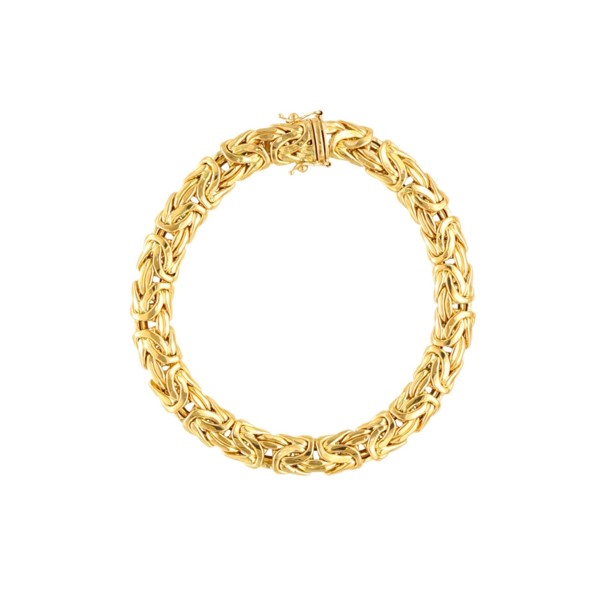 Pulseira Malha Entrelaçada em Ouro 19kl (20cm) - Loja do Ouro