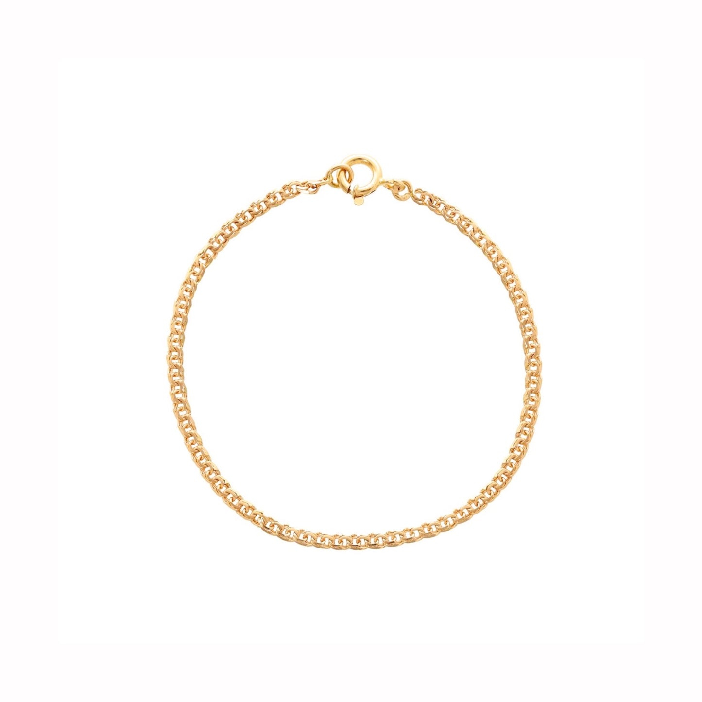 Pulseira Malha Friso em Ouro 19kl (14cm) - Loja do Ouro