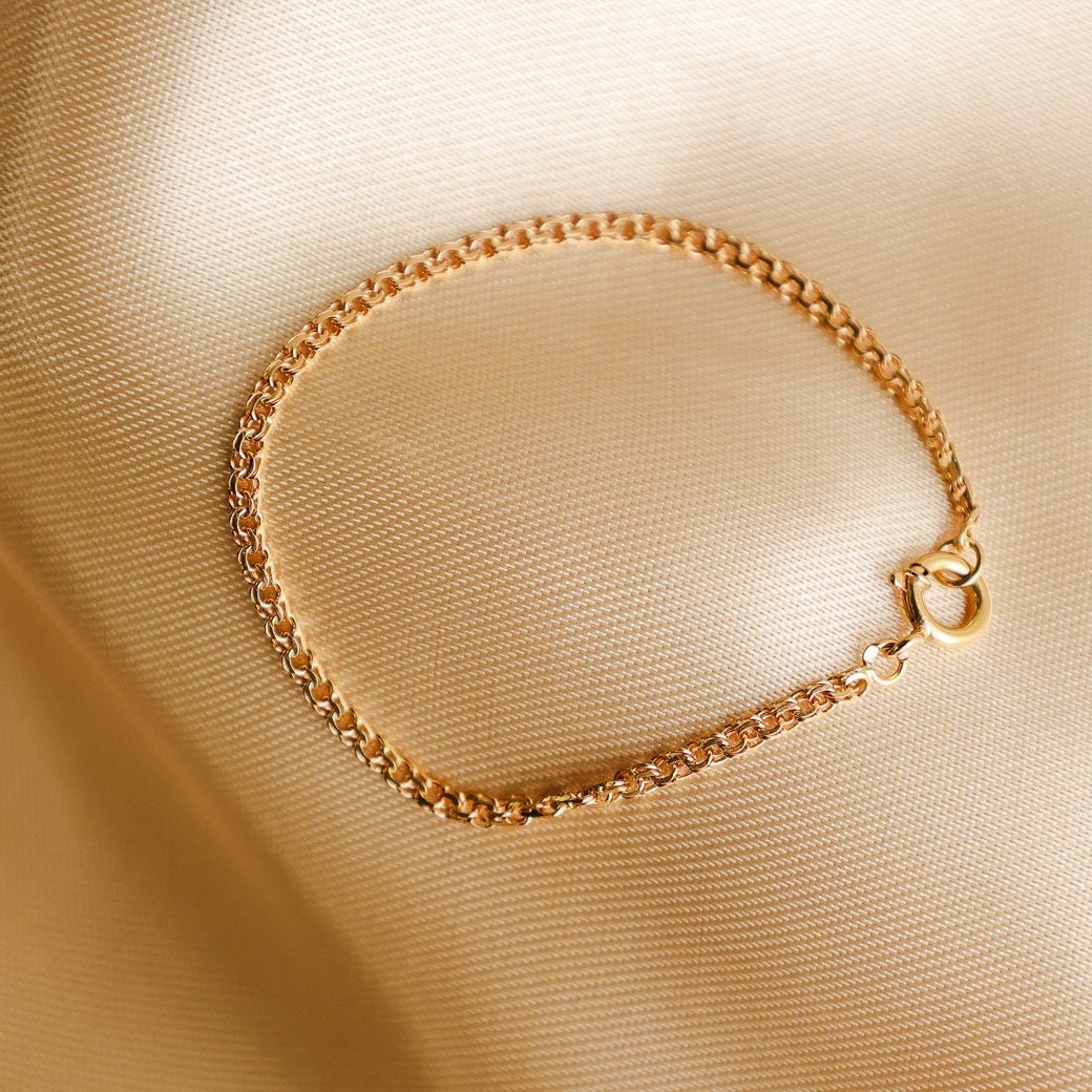 Pulseira Malha Friso em Ouro 19kl (14cm) - Loja do Ouro