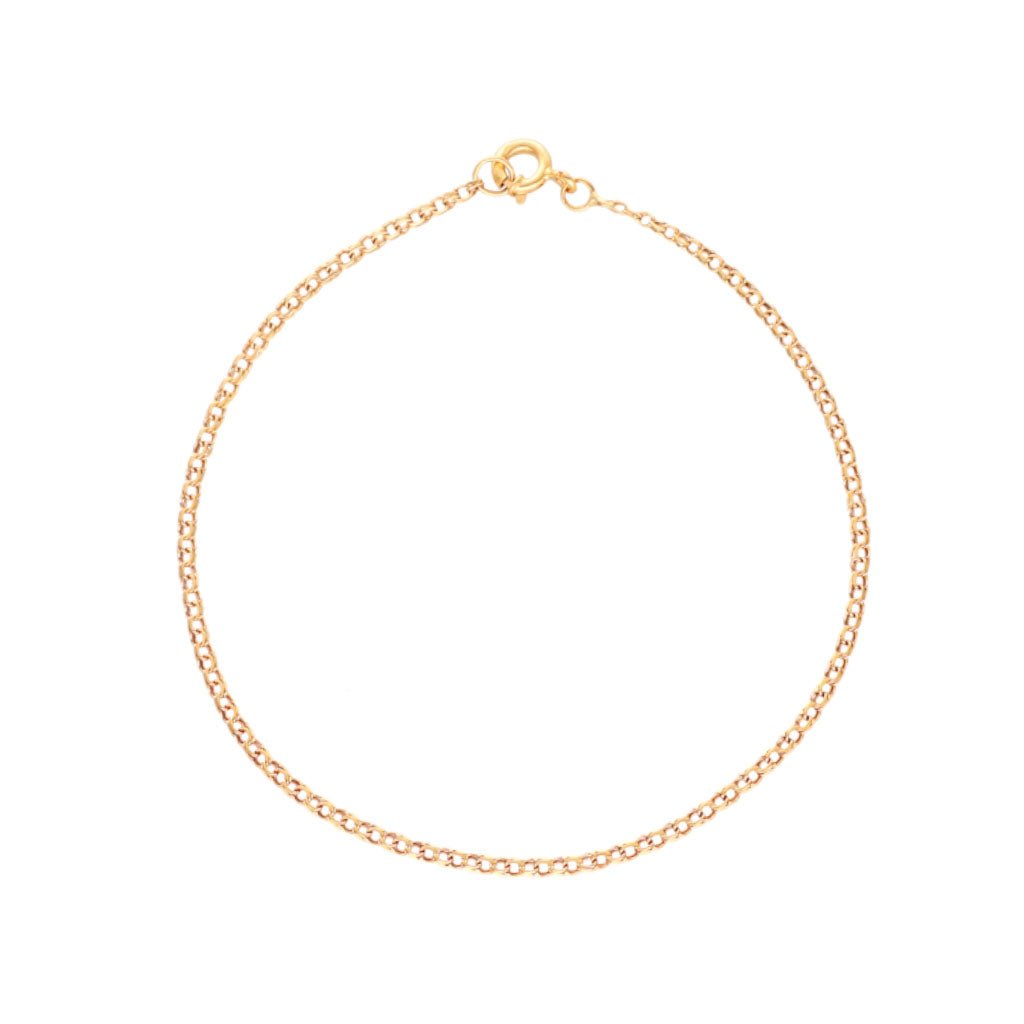 Pulseira Malha Friso em Ouro 19kl (20cm) - Loja do Ouro