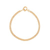 Pulseira Malha Friso em Ouro 19kl, ideal para criança (13.5cm) - Loja do Ouro