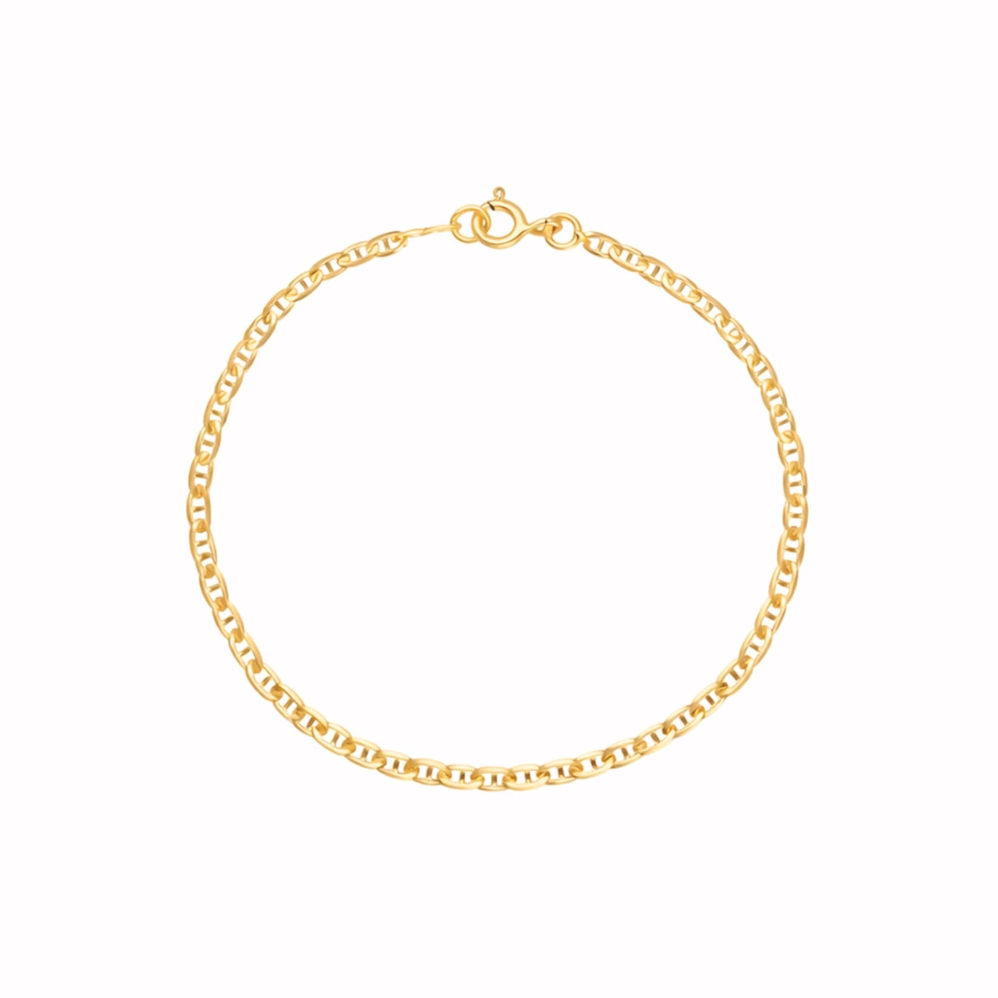 Pulseira Malha Marinheiro em Ouro 19kl (15.7cm) - Loja do Ouro