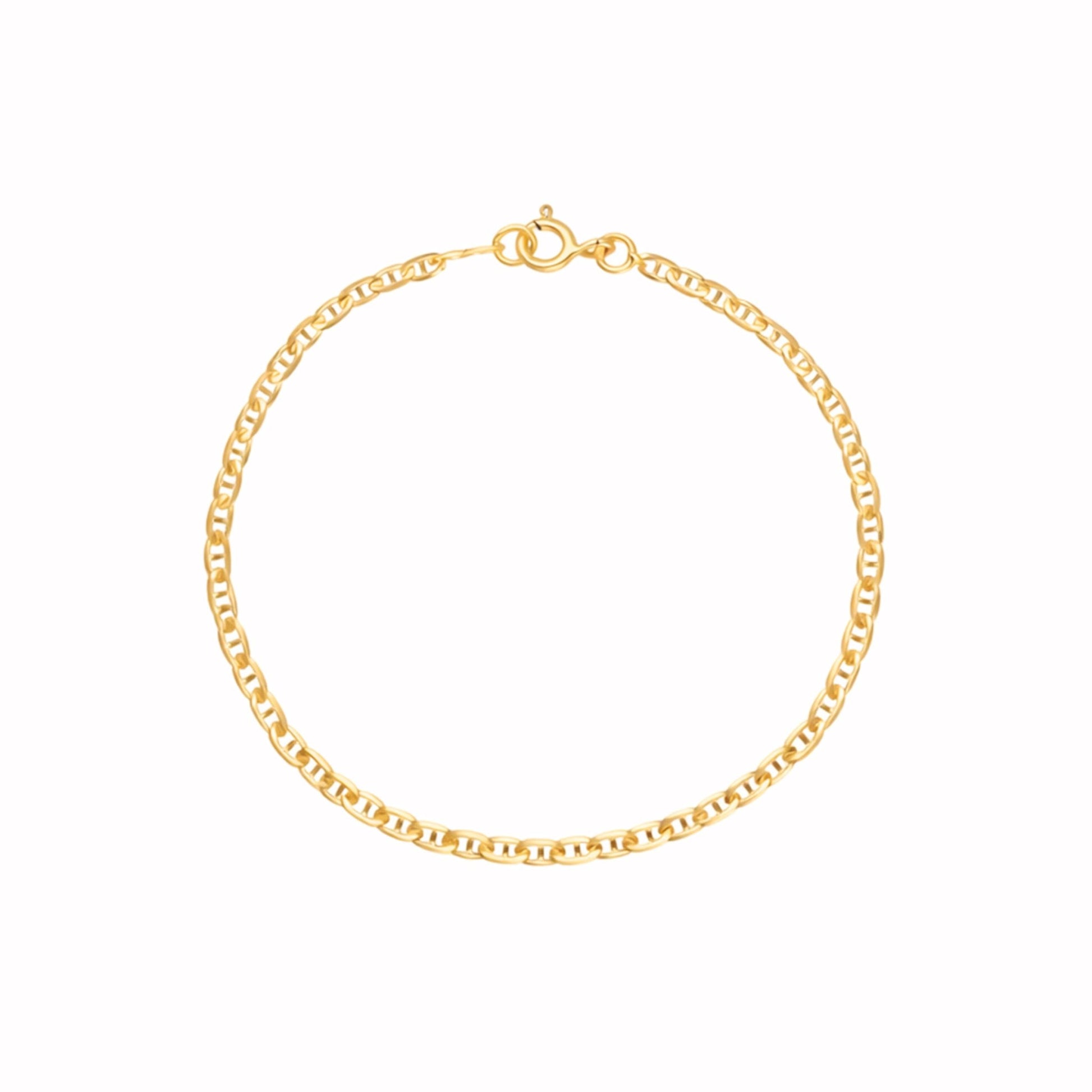 Pulseira Malha Marinheiro em Ouro 19kl (15.7cm) - Loja do Ouro