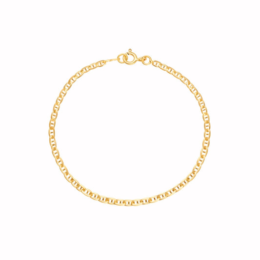 Pulseira Malha Marinheiro em Ouro 19kl (15.7cm) - Loja do Ouro