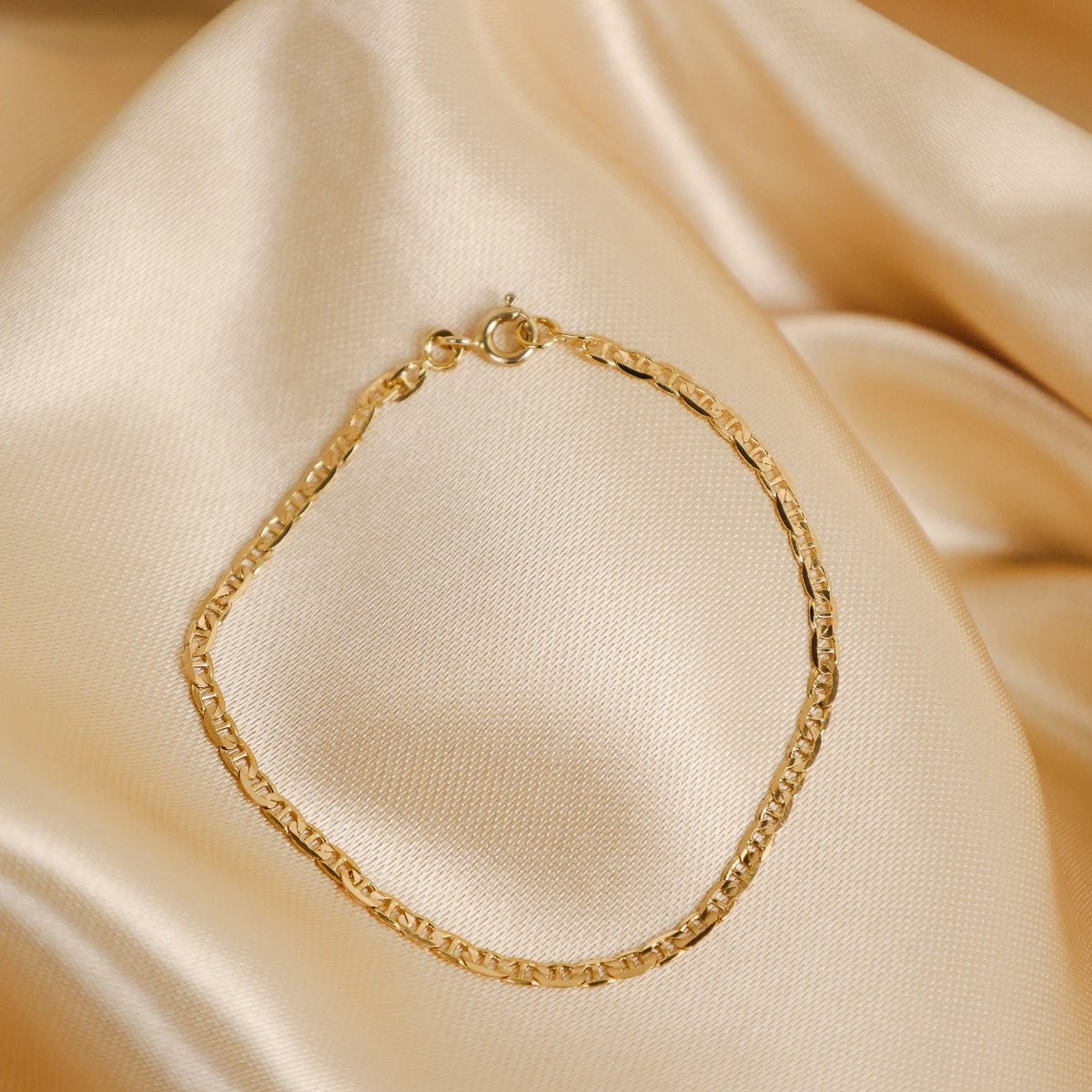 Pulseira Malha Marinheiro em Ouro 19kl (15.7cm) - Loja do Ouro