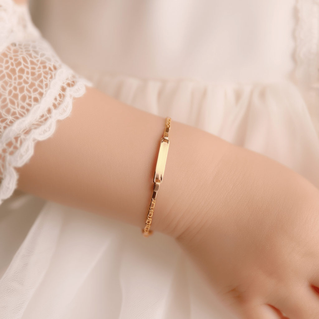 Pulseira Malha Marinheiro em Ouro 19kl com Chapa (10.5cm) - Loja do Ouro