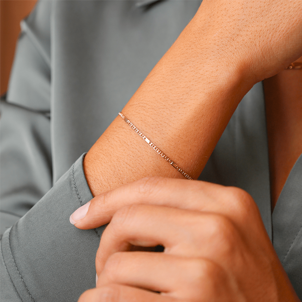 Pulseira Malha Marinheiro em Ouro 19kl para Criança (14cm) - Loja do Ouro