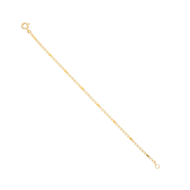 Pulseira Malha Marinheiro em Ouro 19kl para Criança (14cm) - Loja do Ouro
