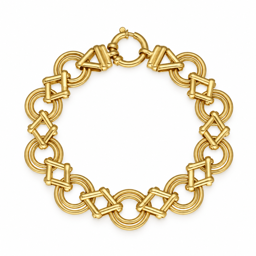 Pulseira Marquesa em Ouro 19kl (20.1cm) - Loja do Ouro