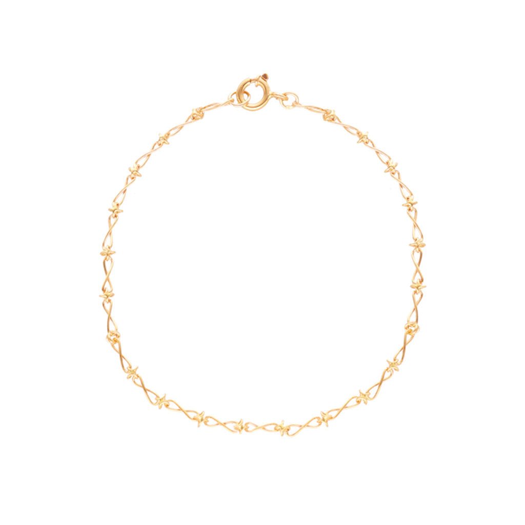 Pulseira Nós em Ouro 19kl (18cm) - Loja do Ouro