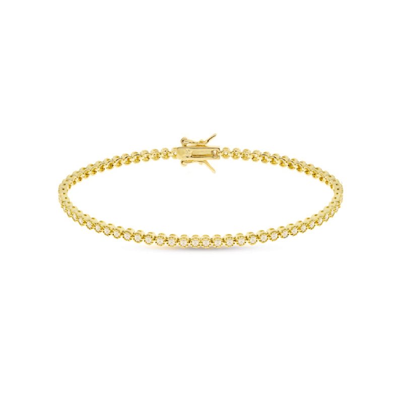 Pulseira Riviera em Prata Dourada com Zircónias - Loja do Ouro