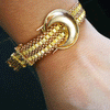 Pulseira Tapete em Ouro com Fivela - Loja do Ouro