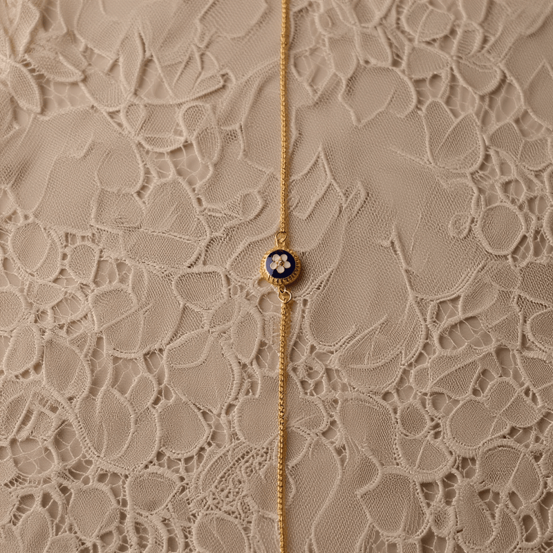 Pulseira Ternura em Prata Dourada (16.5cm) - Loja do Ouro