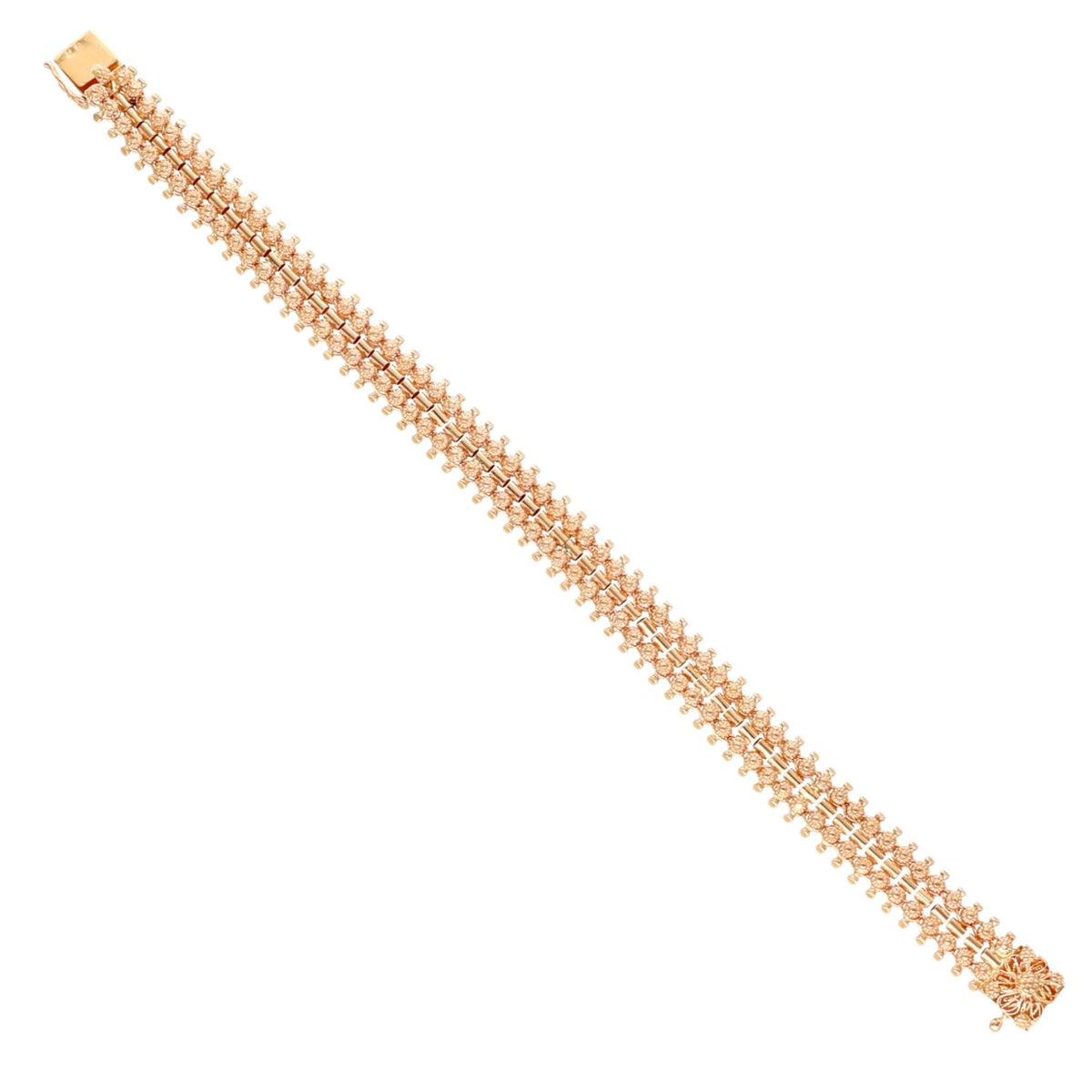 Pulsera vintage en oro 19kl con caracoles (20cm) - Gold Store Premium