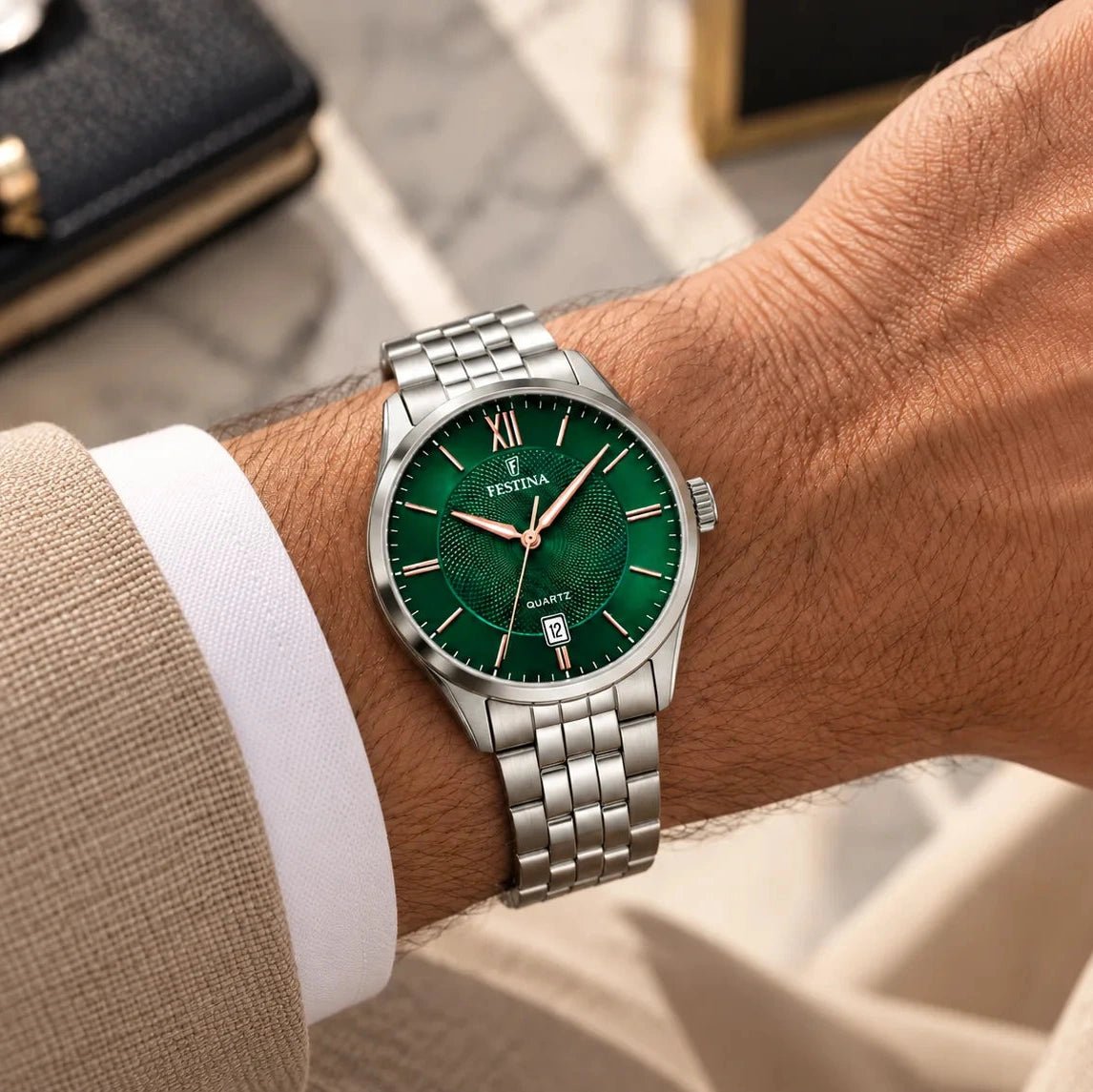 Relógio Classics Green para Homem - Loja do Ouro