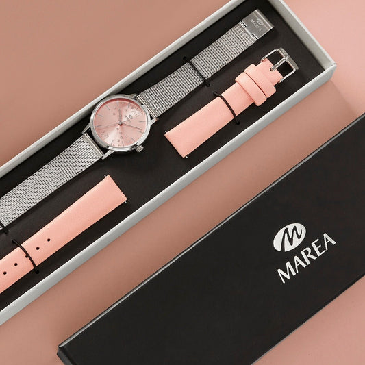 Relógio Daisy para Mulher com Duas Braceletes - Loja do Ouro