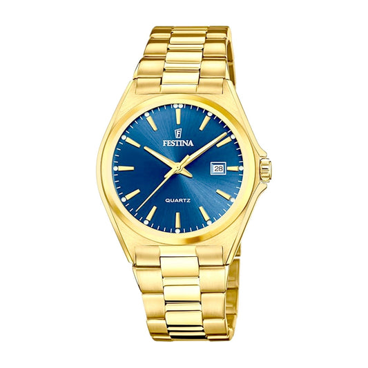 Relógio Infinitum Gold Blue para Homem - Loja do Ouro