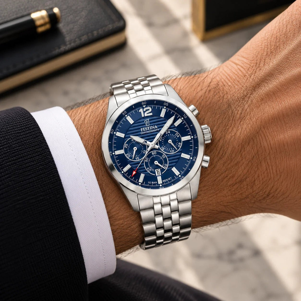 Relógio Timeless Blue Chronograph para Homem - Loja do Ouro