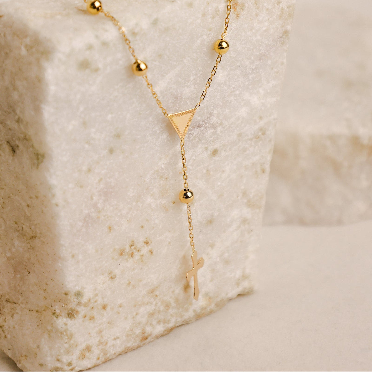 Rosario de oro de 19 kl (41 cm) - Gold Store Premium
