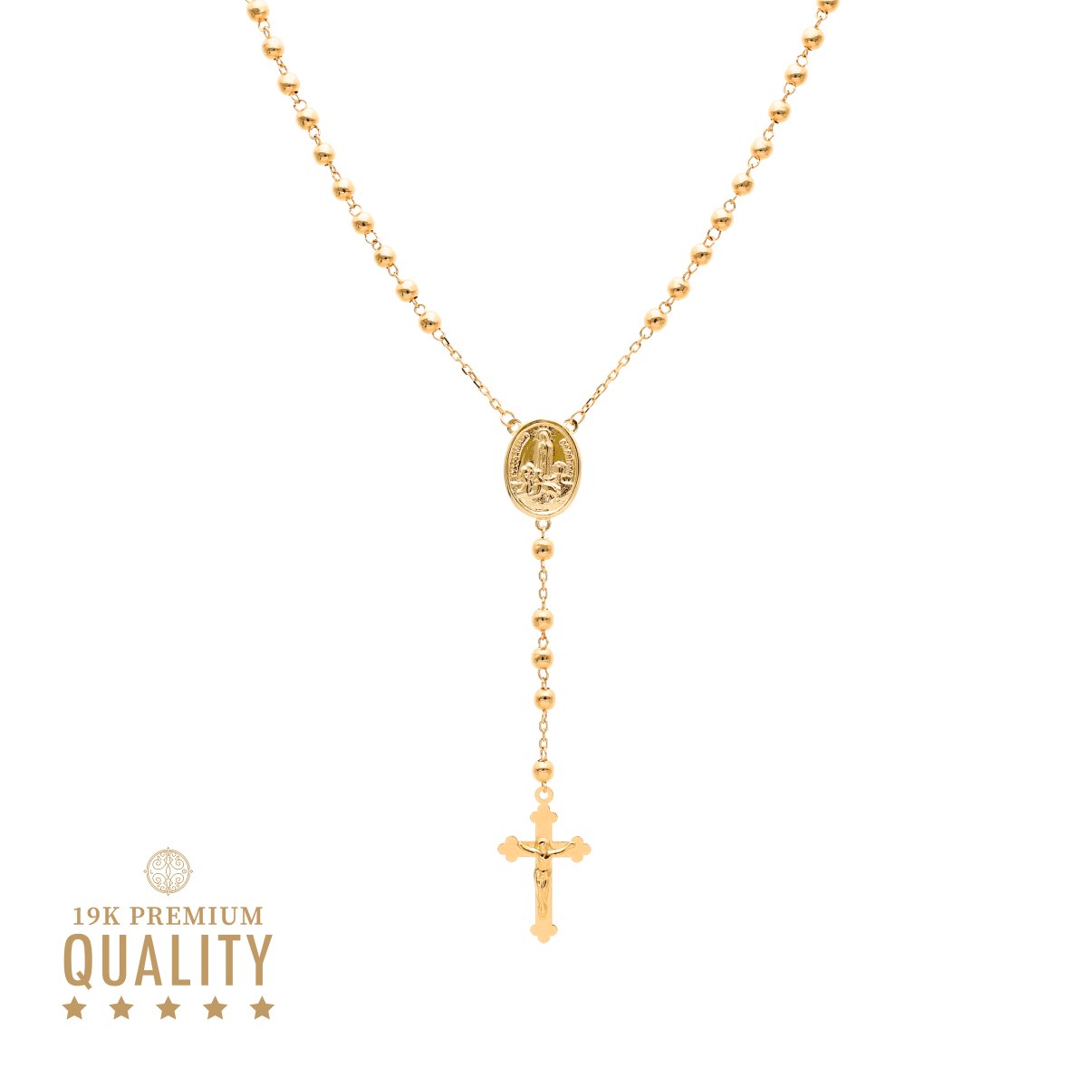 Rosario de oro de 19 kl (45 cm) - Gold Store Premium